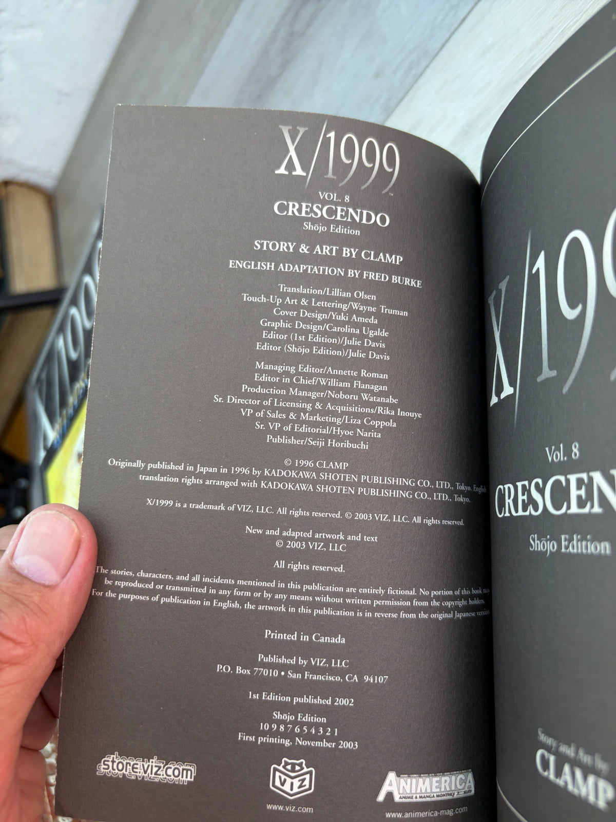 X/1999 Volumes 1,3,4,6,7,8
