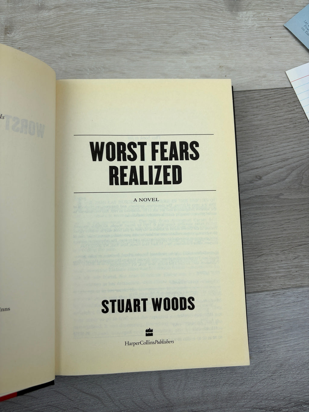 Worst Fears Realized: A Novel