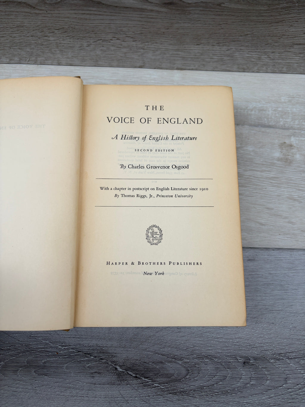 The Voice of England: A History of English Literature