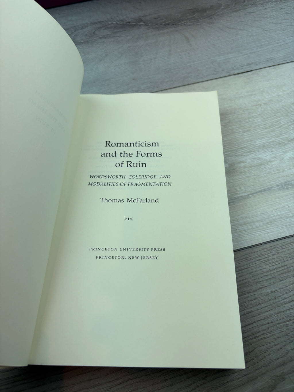 Romanticism and the Forms of Ruin