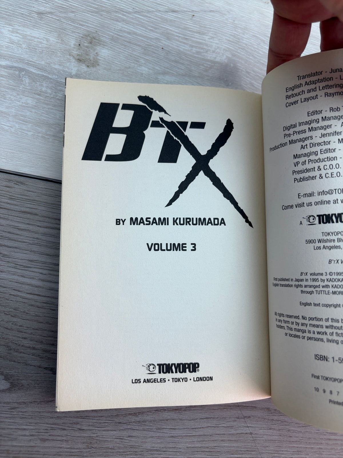 B'TX Volume 3 Manga
