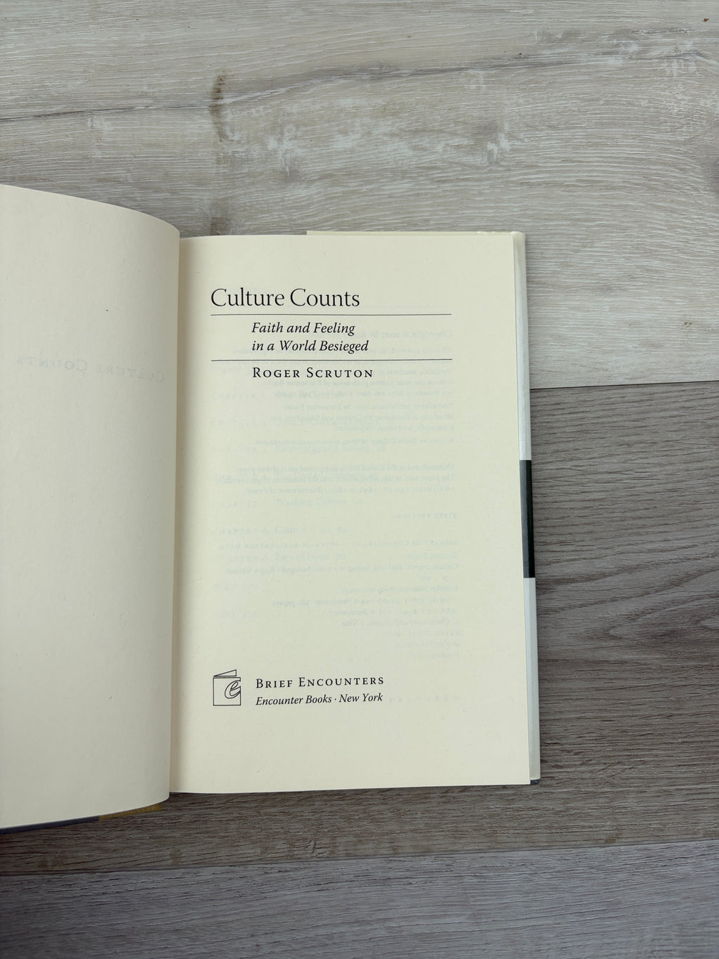 Culture Counts: Faith and Feeling in a World Besieged