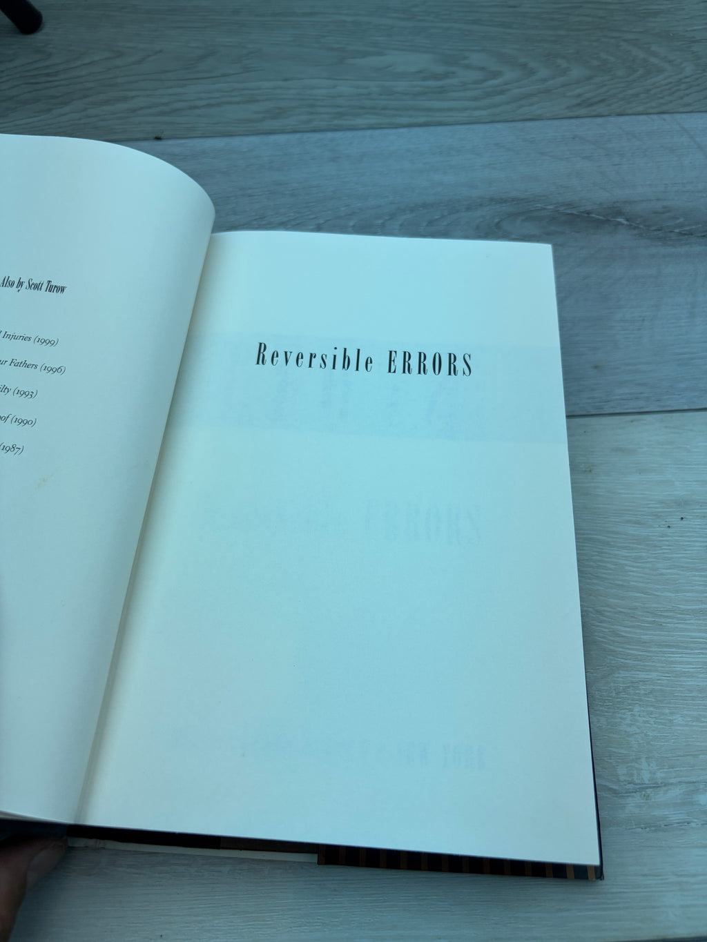 Reversible Errors