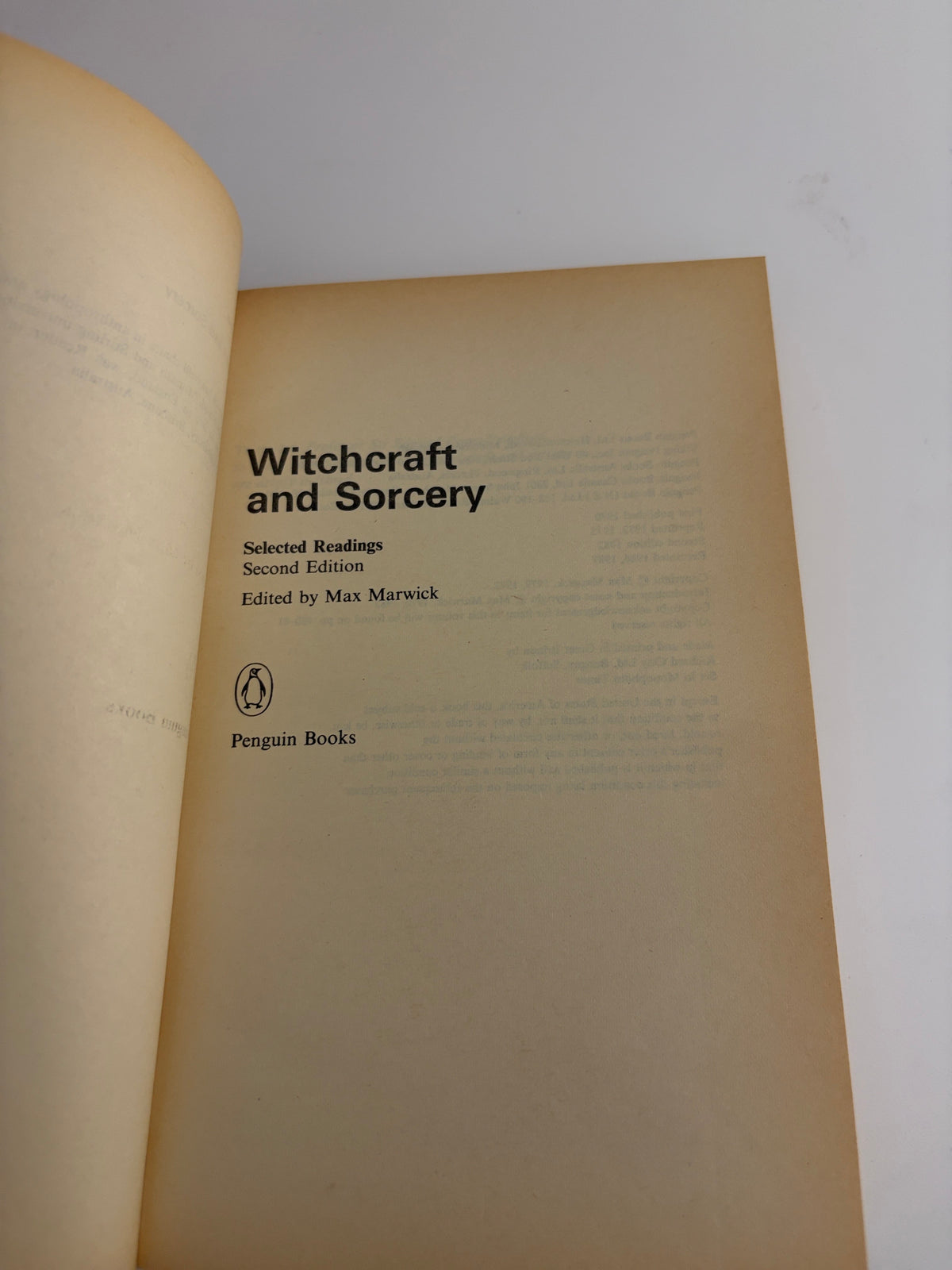 Witchcraft and Sorcery