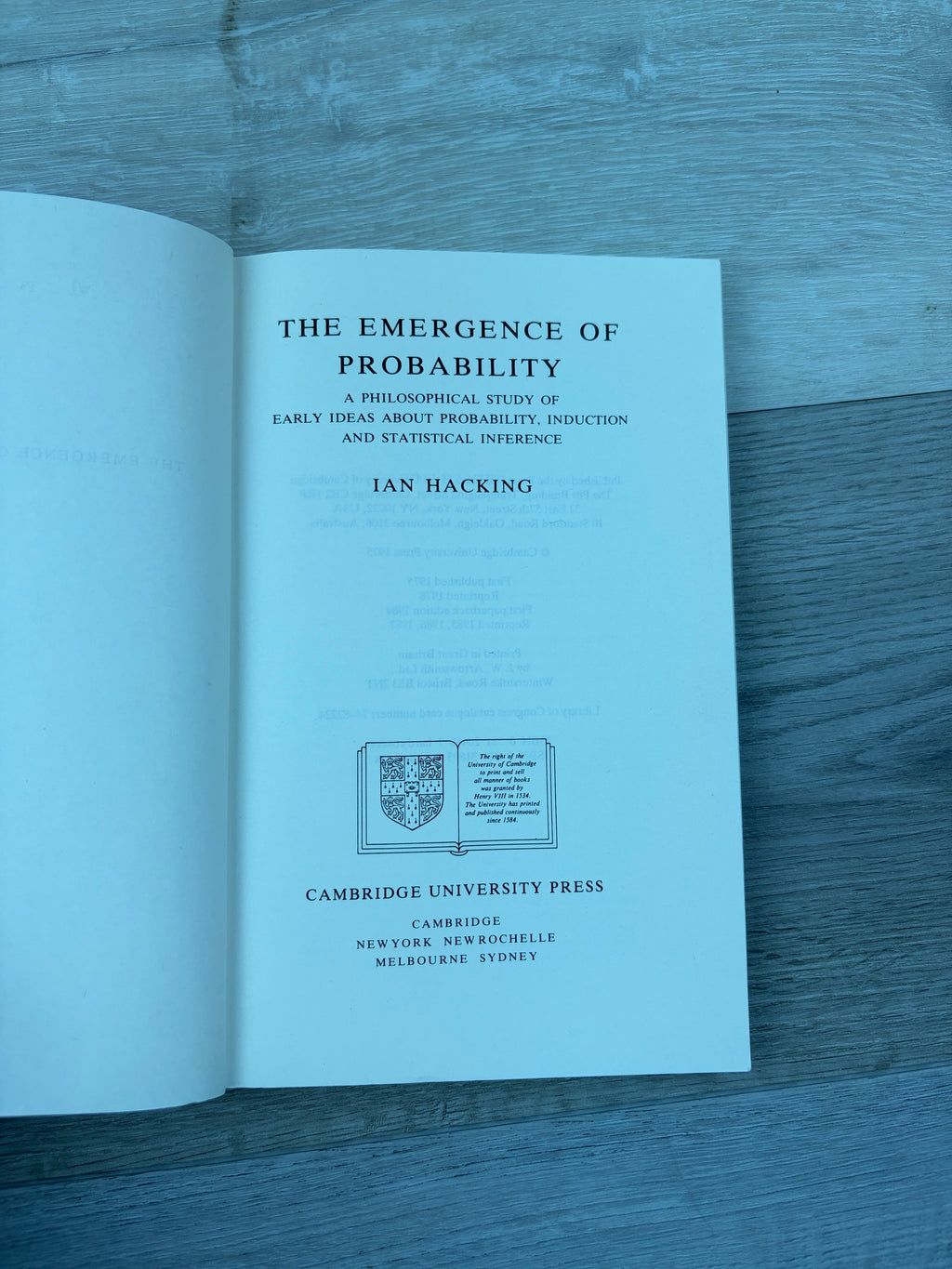 The Emergence of Probability