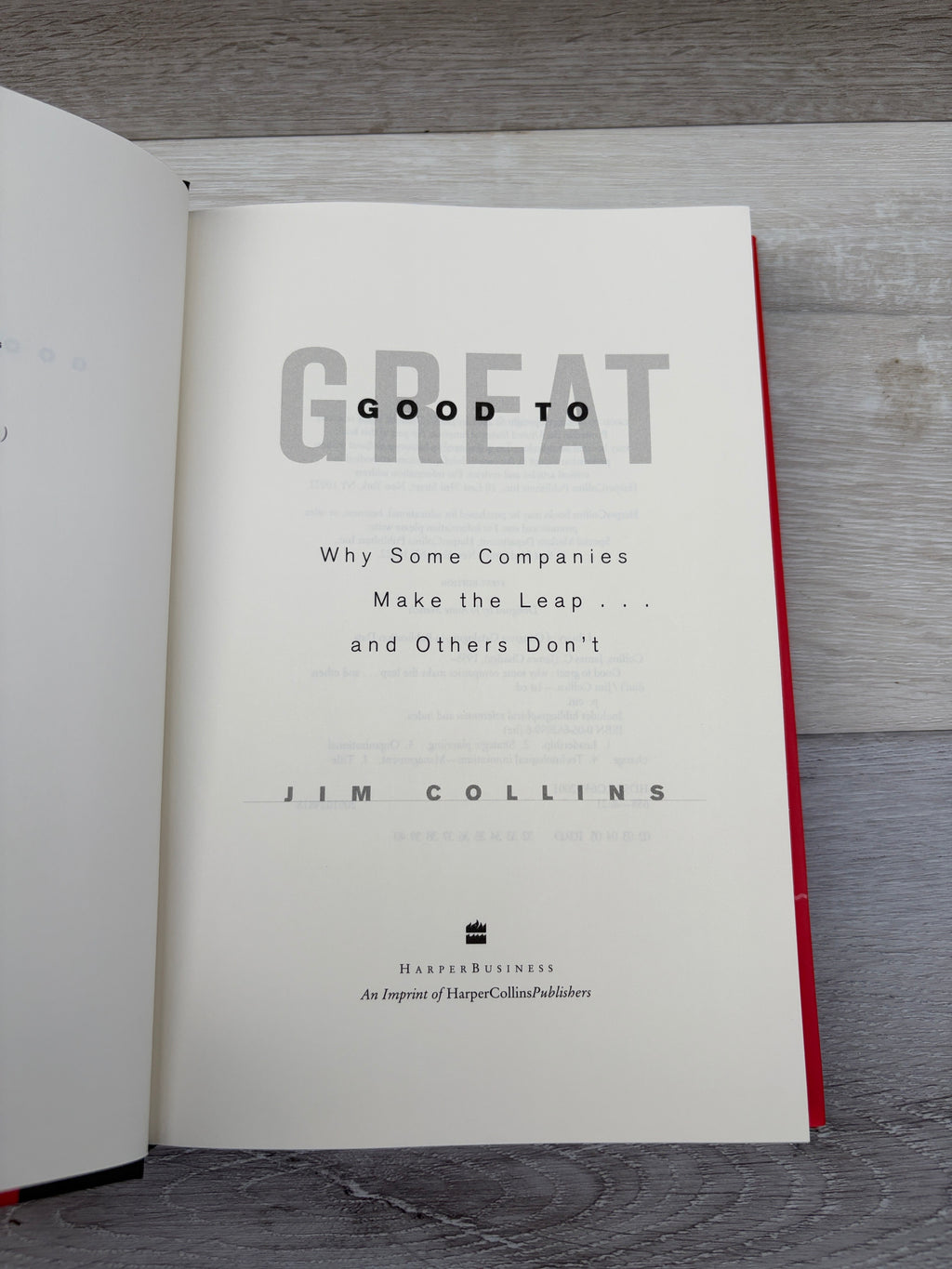 Good to Great: Why Some Companies Make the Leap... and Others Don't