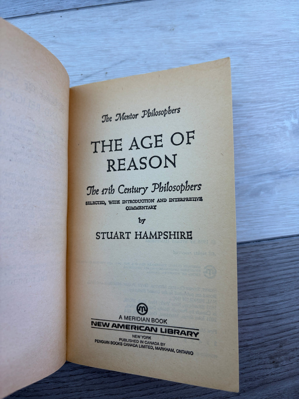 The Age of Reason