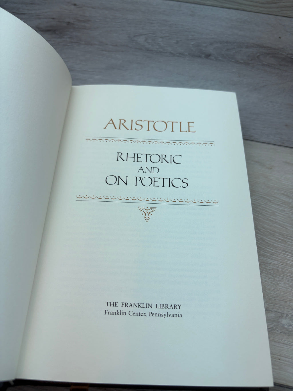 Rhetoric and On Poetics