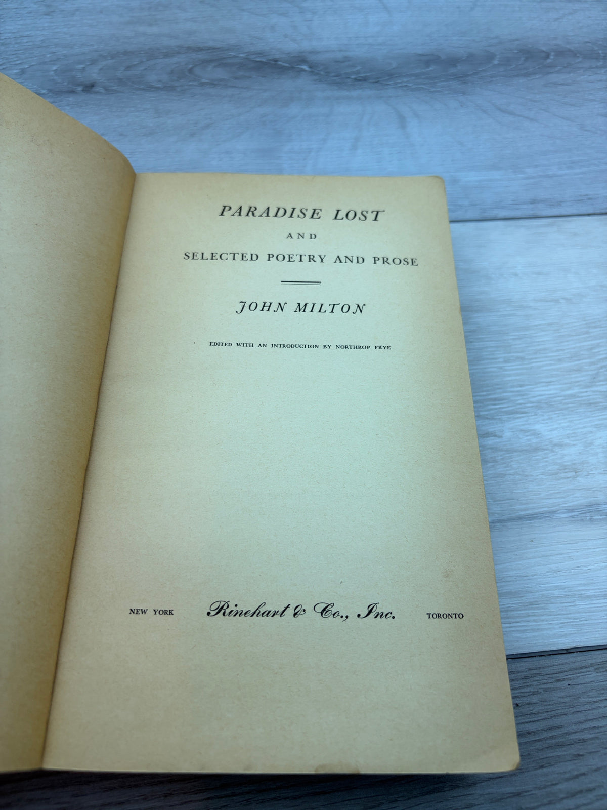 Paradise Lost and Selected Poetry and Prose