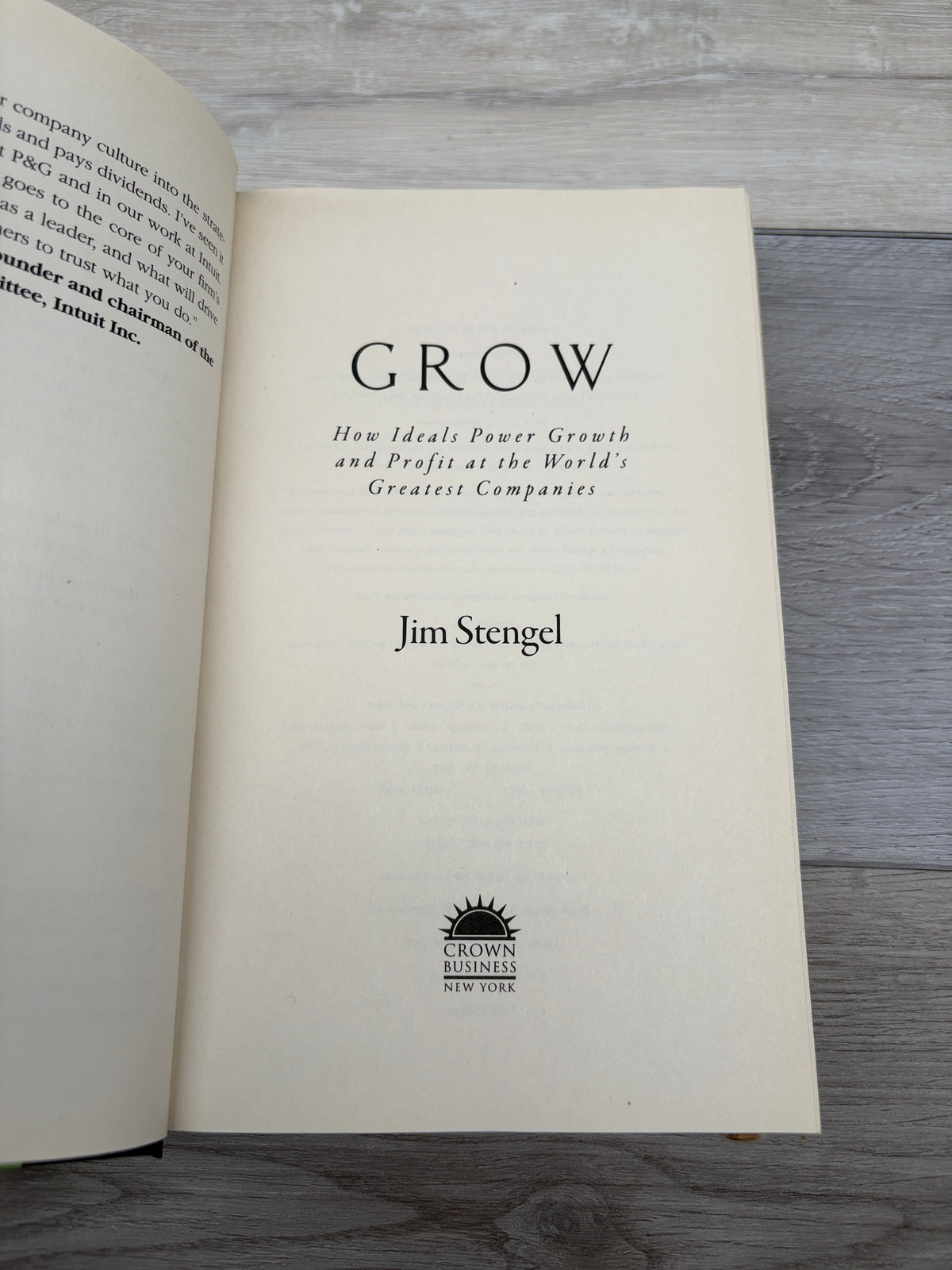 Grow: How Ideals Power Growth and Profit at the World's Greatest Companies