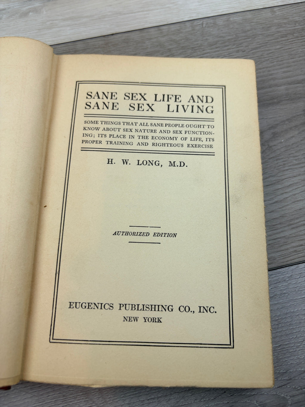 Sane Sex Life and Sane Sex Living