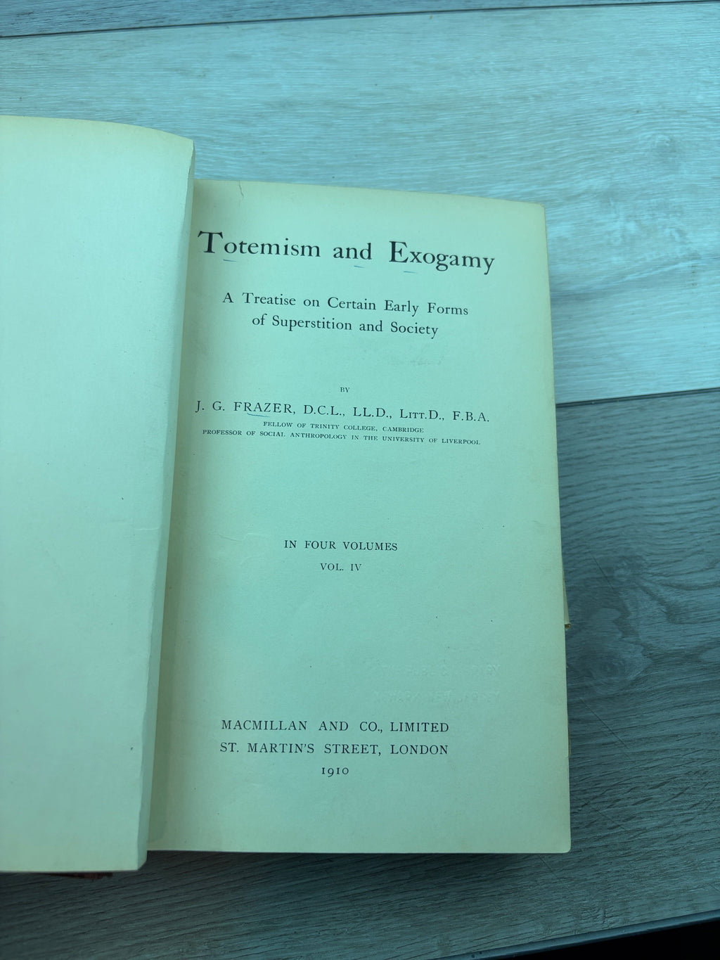 Totemism and Exogamy