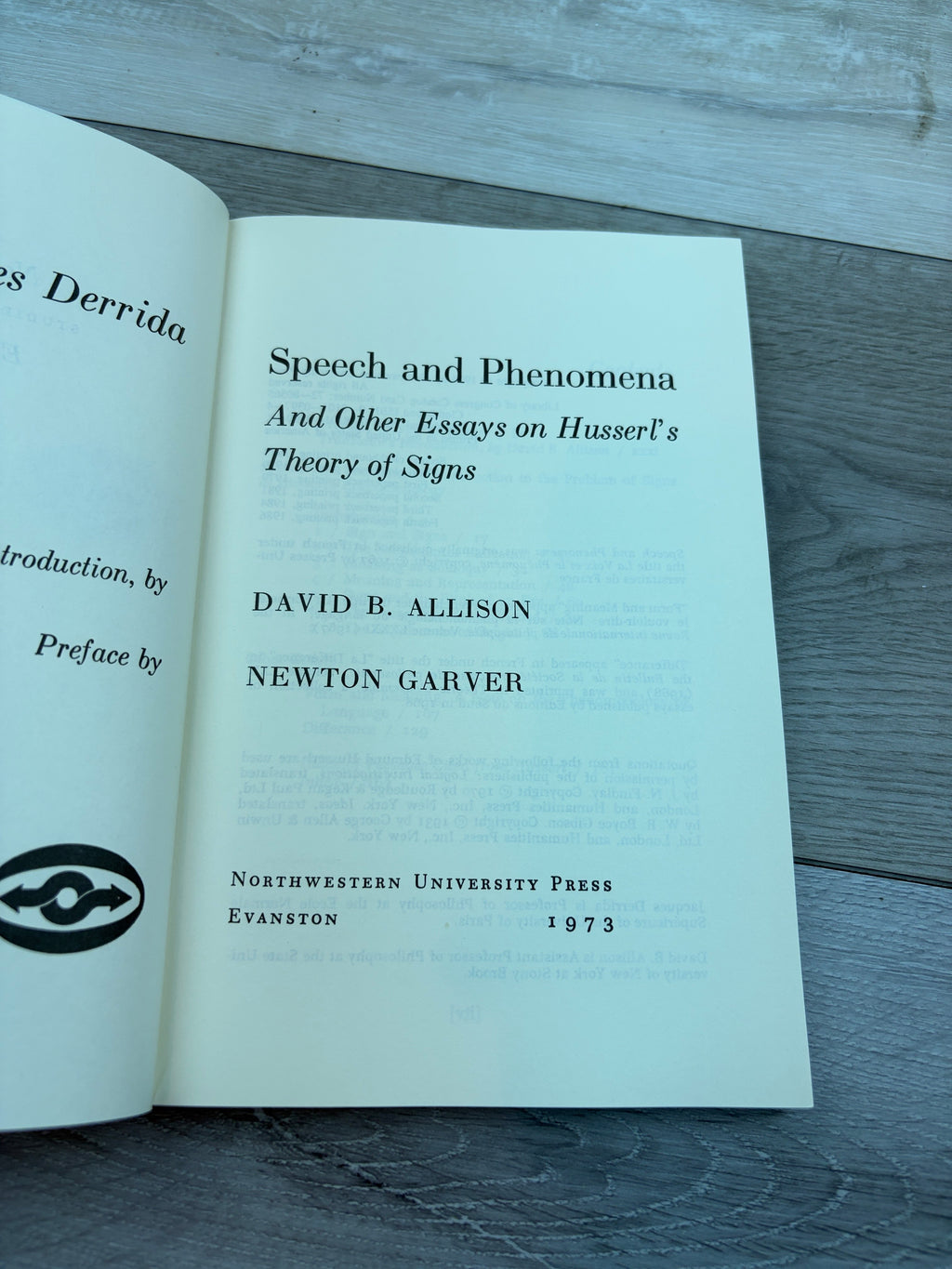 Speech and Phenomena