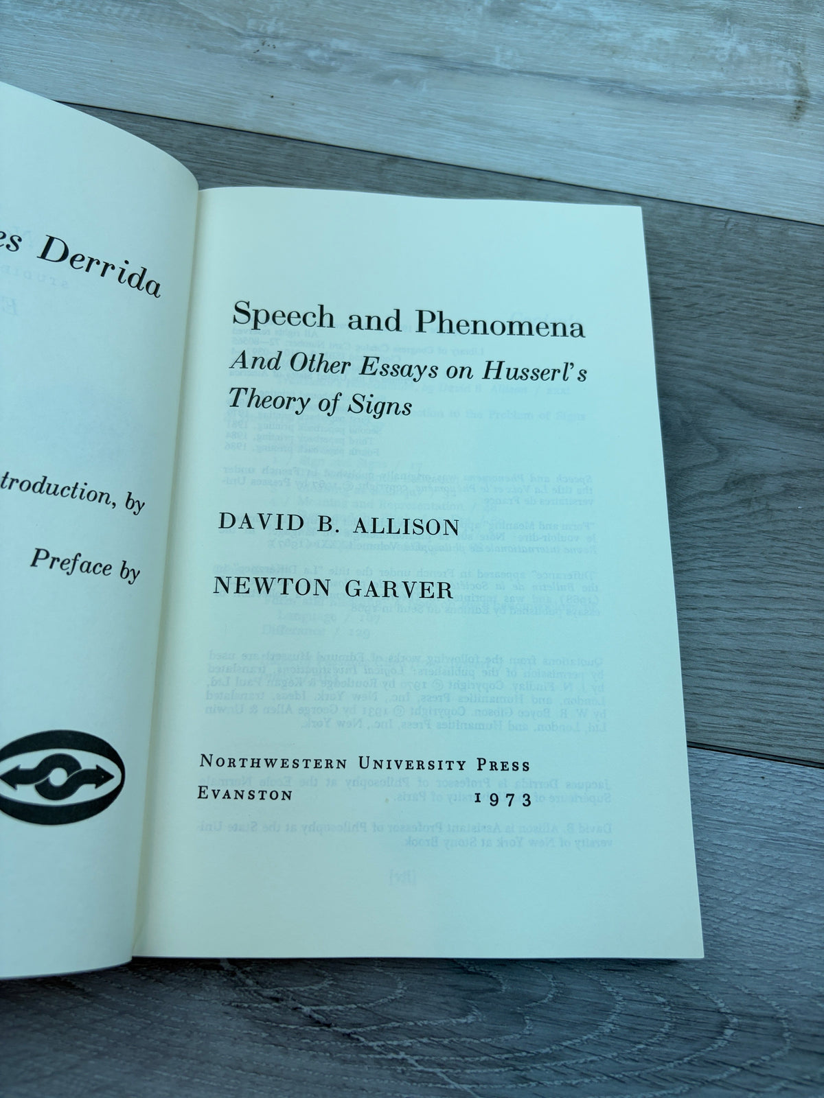 Speech and Phenomena