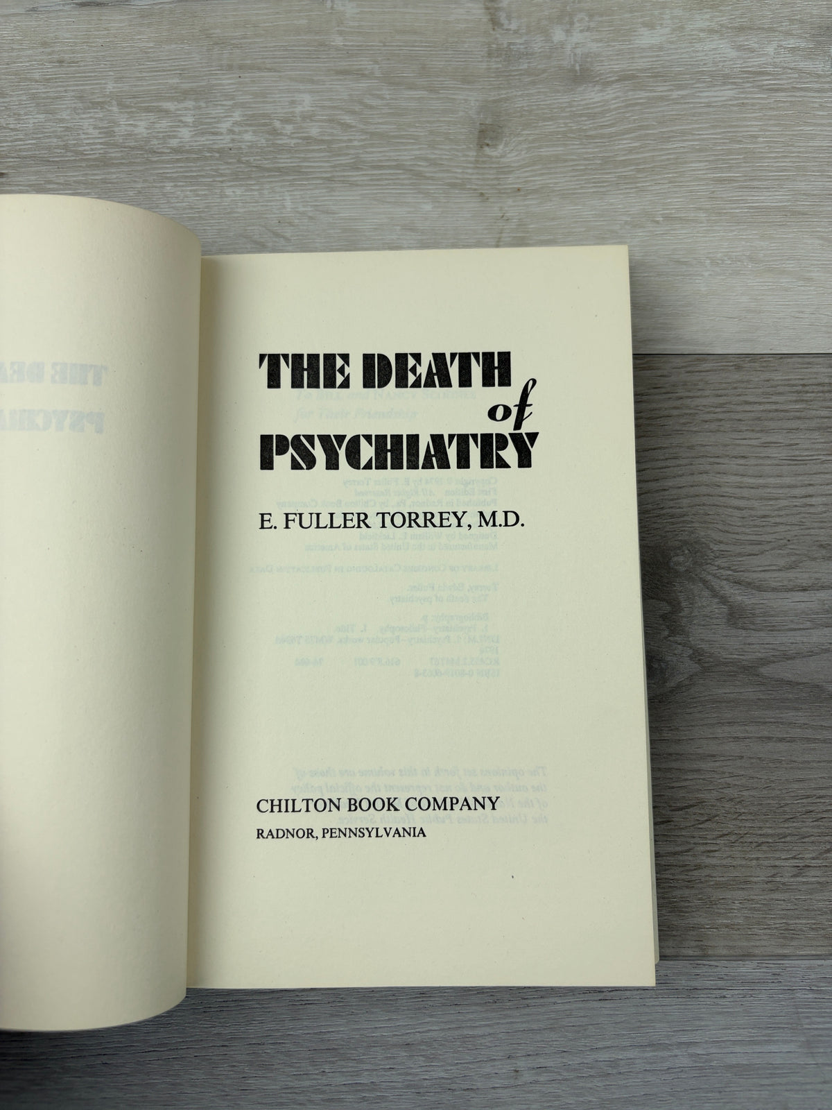 The Death of Psychiatry
