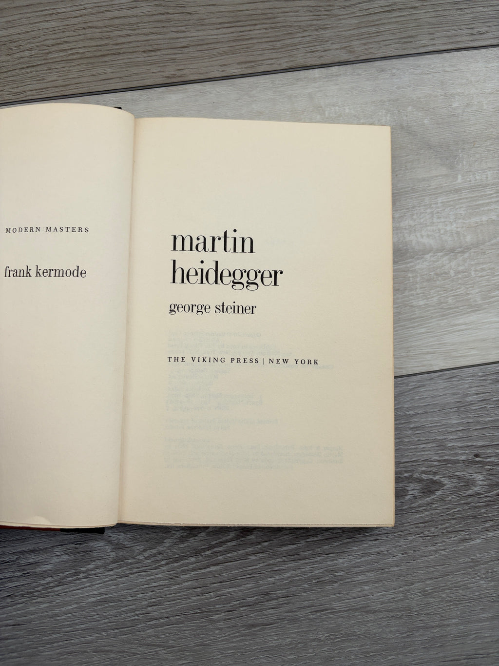 Modern Masters: Martin Heidegger