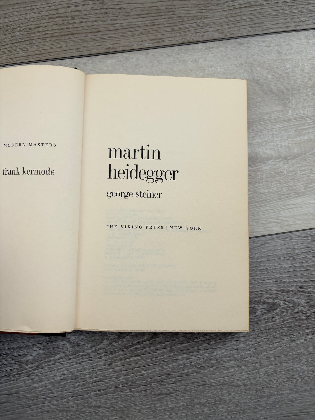 Modern Masters: Martin Heidegger