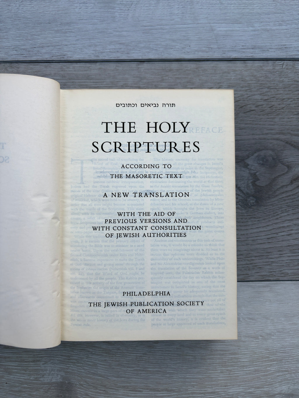The Holy Scriptures According to the Masoretic Text: A New Translation with the Aid of Previous Versions and with Constant Consultation of Jewish Authorities