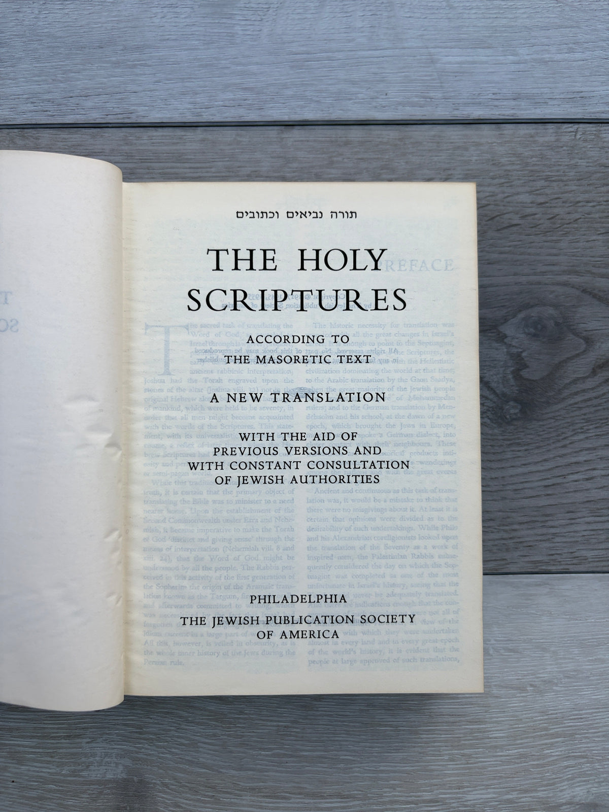 The Holy Scriptures According to the Masoretic Text: A New Translation with the Aid of Previous Versions and with Constant Consultation of Jewish Authorities