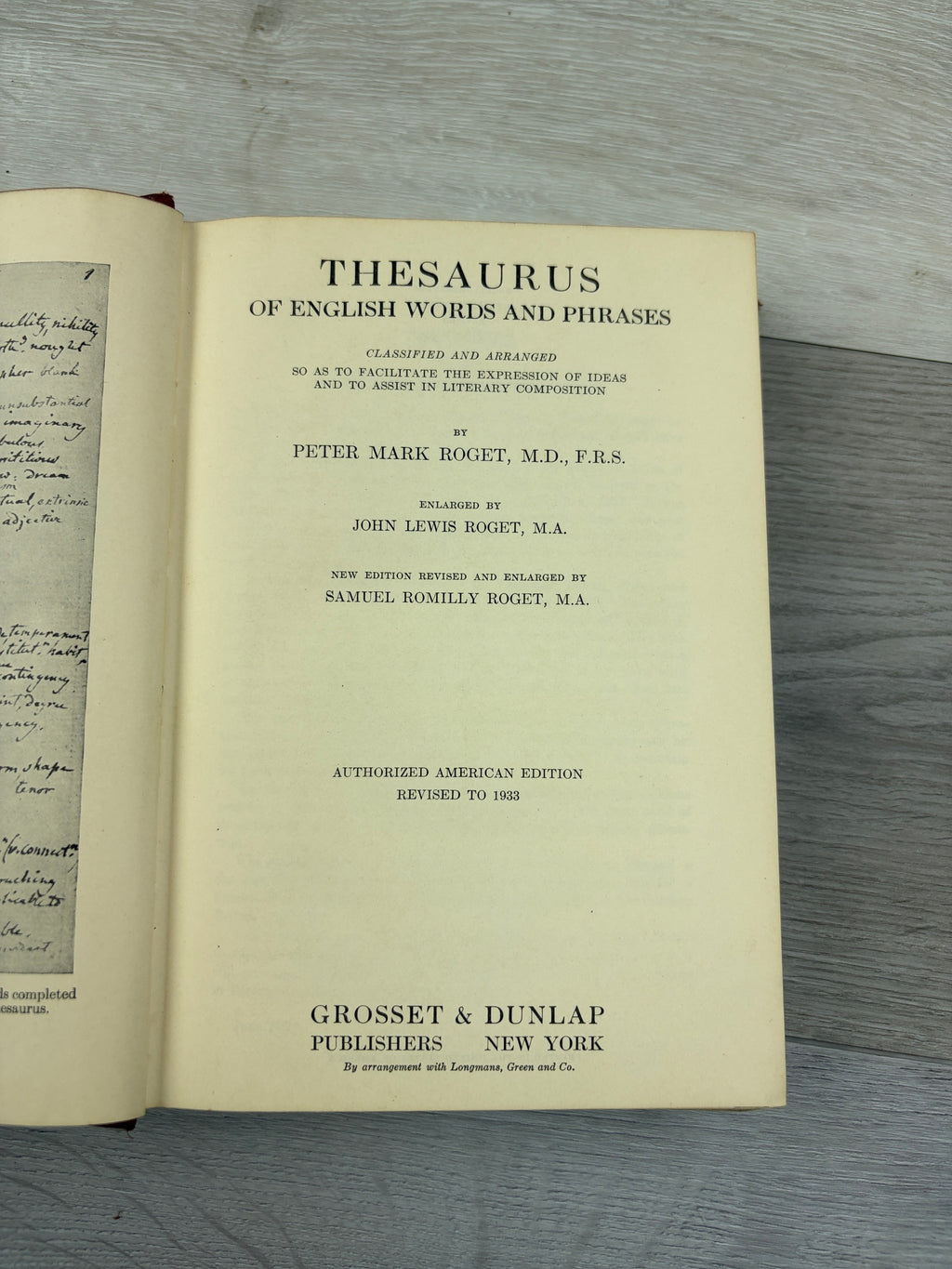 Roget's Thesaurus of English Words and Phrases: Classified and Arranged So as to Facilitate the Expression of Ideas and to Assist in Literary Composition