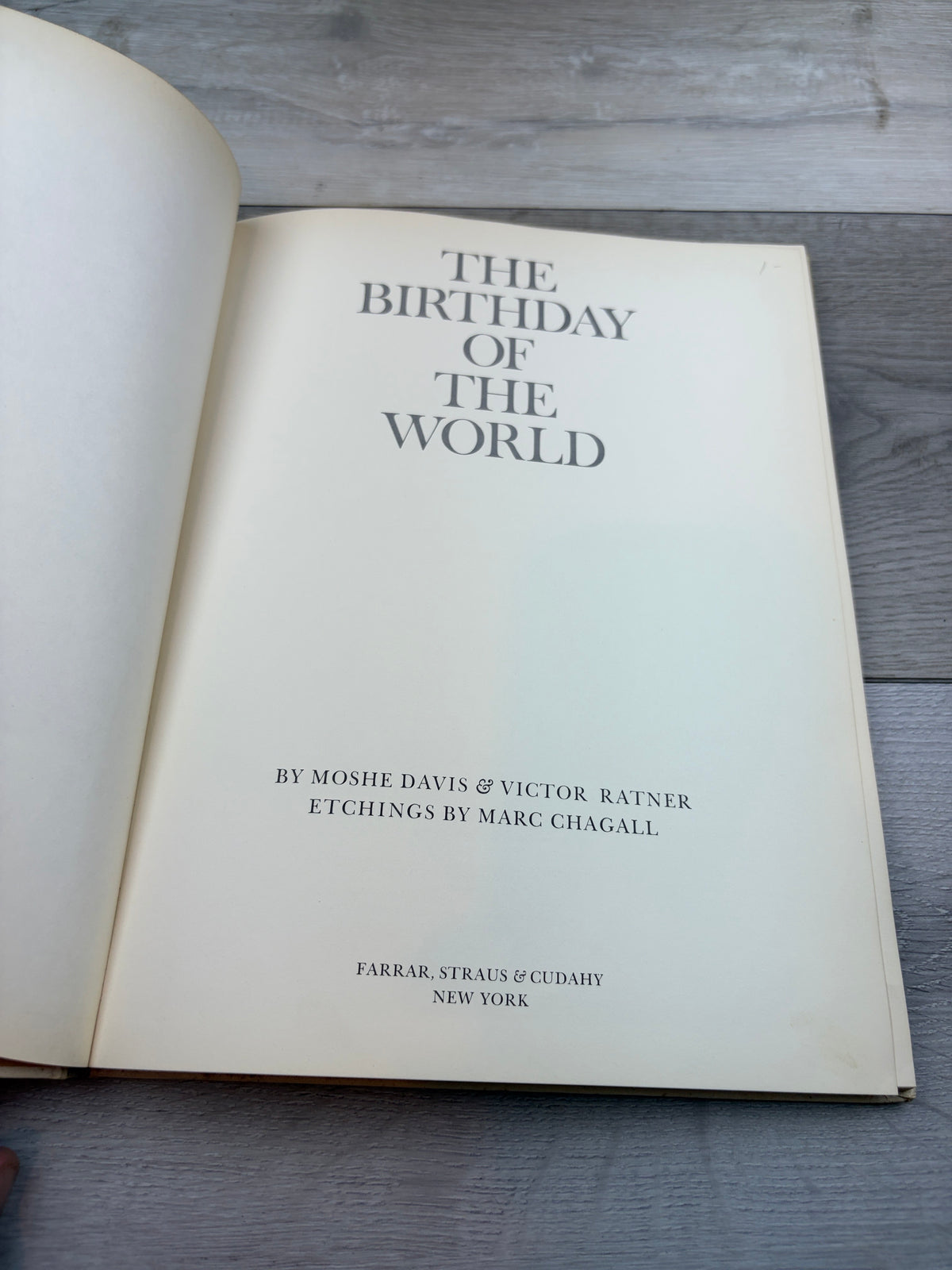 The Birthday of the World