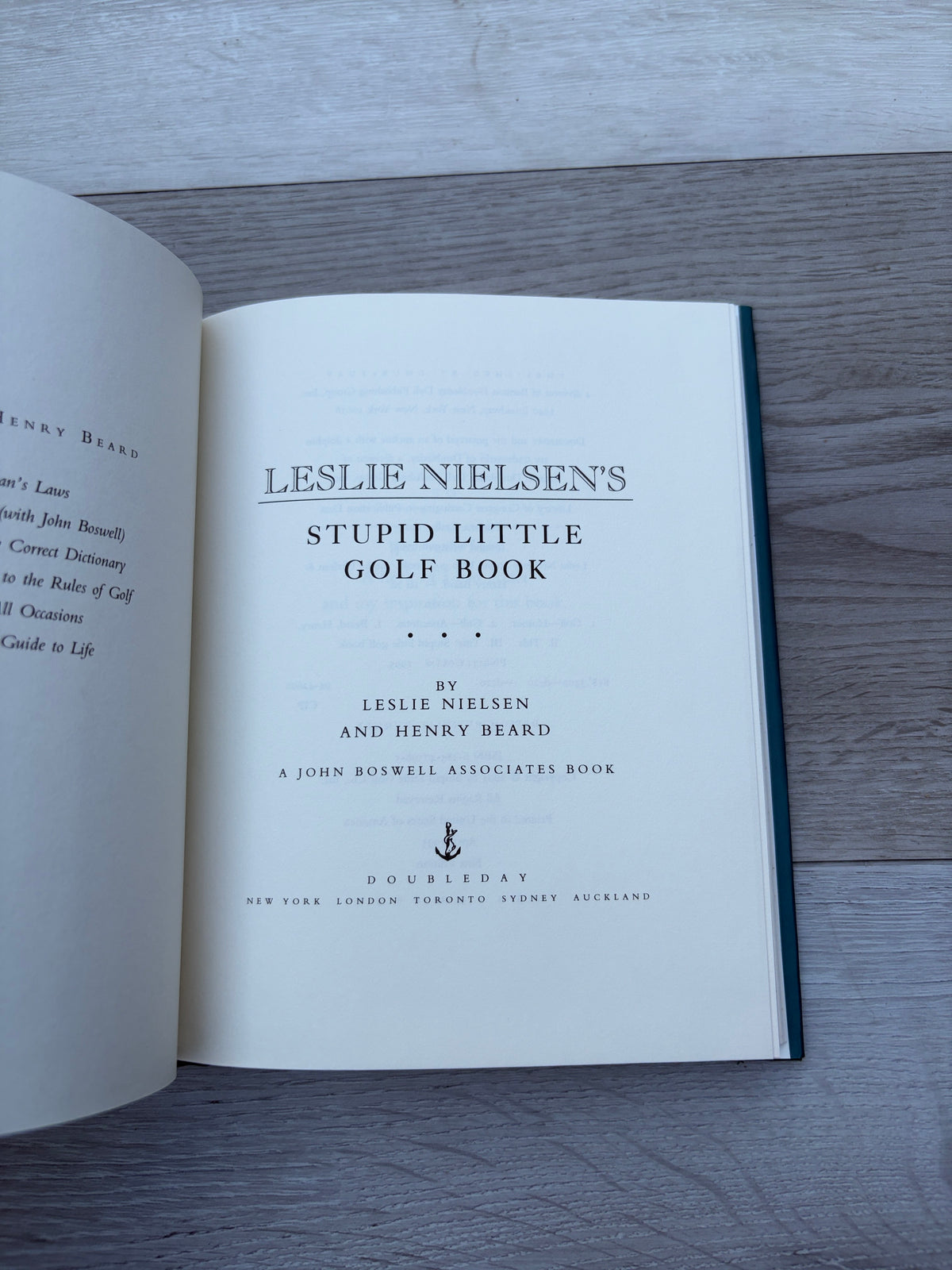 Leslie Nielsen's Stupid Little Golf Book
