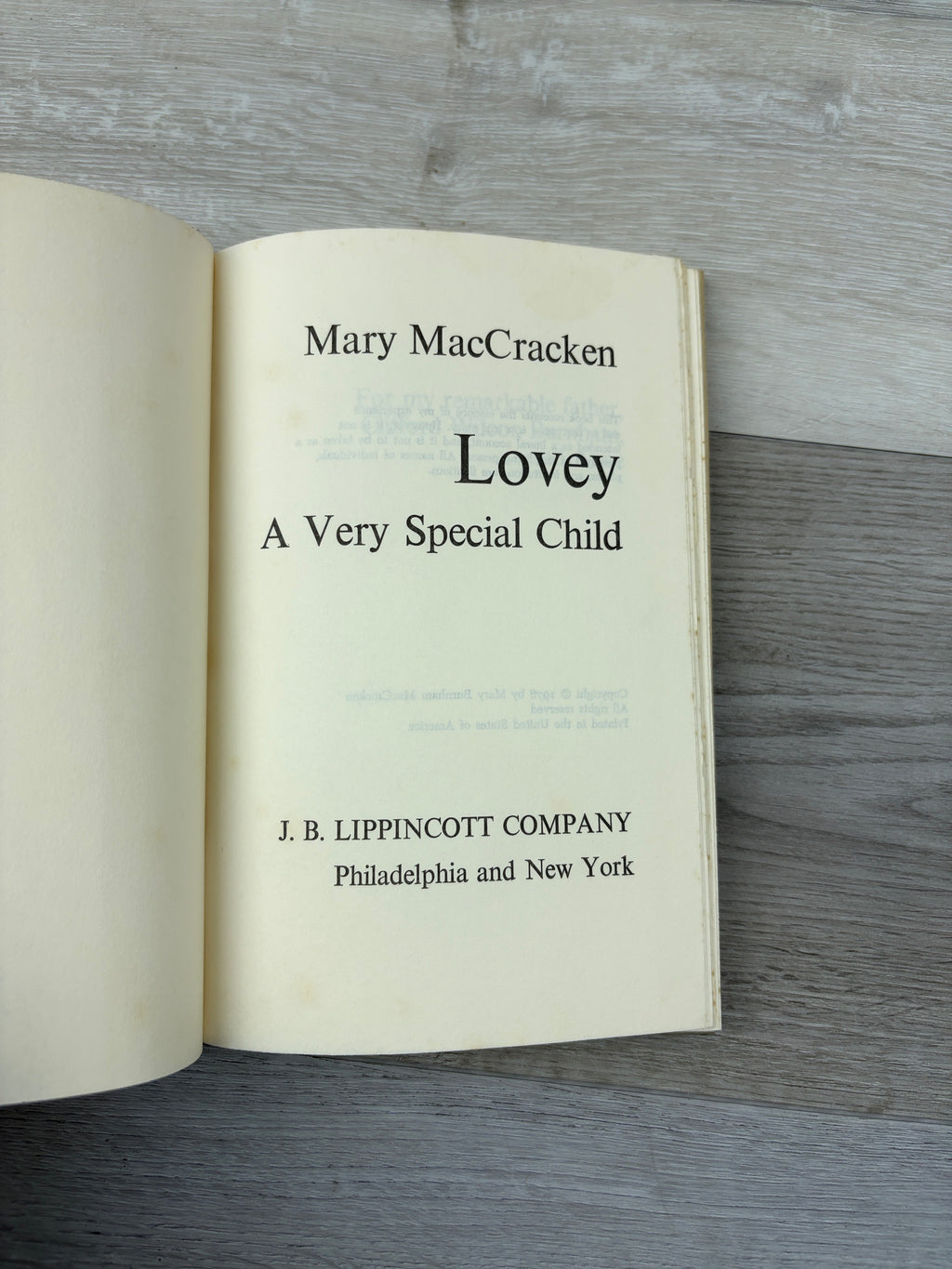 Lovey: A Very Special Child
