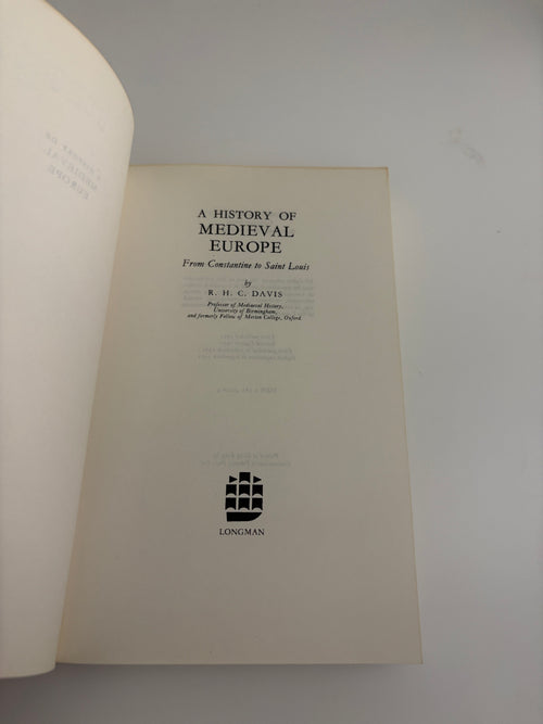 A History of Medieval Europe
