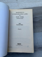 McKinney's Consolidated Laws of New York Annotated 2011 General Index E to L