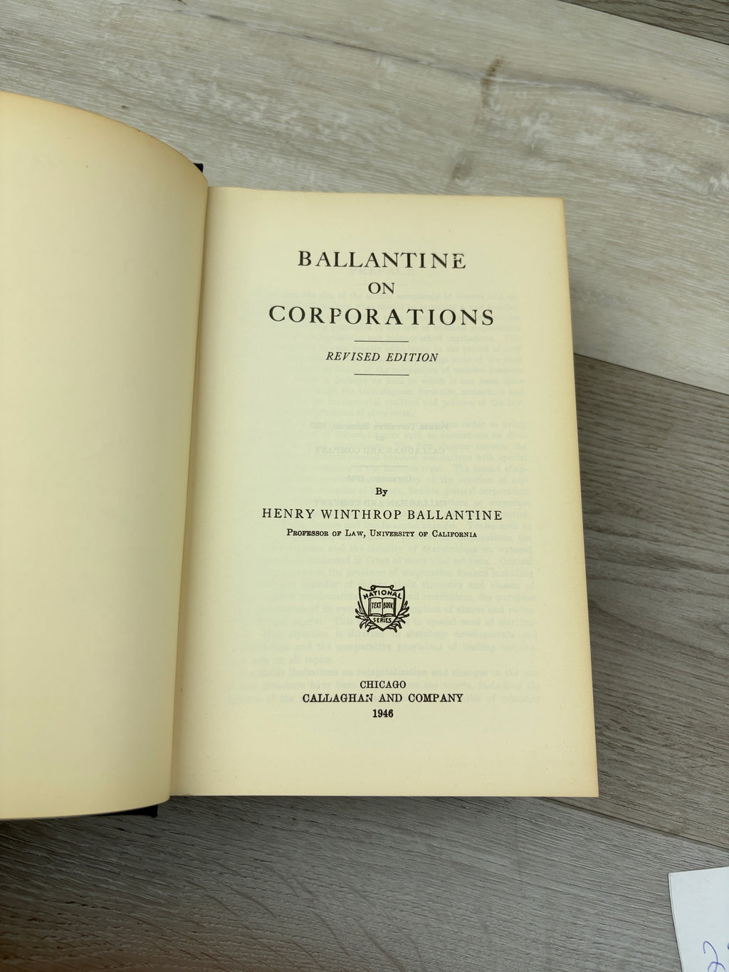 Ballantine on Corporations