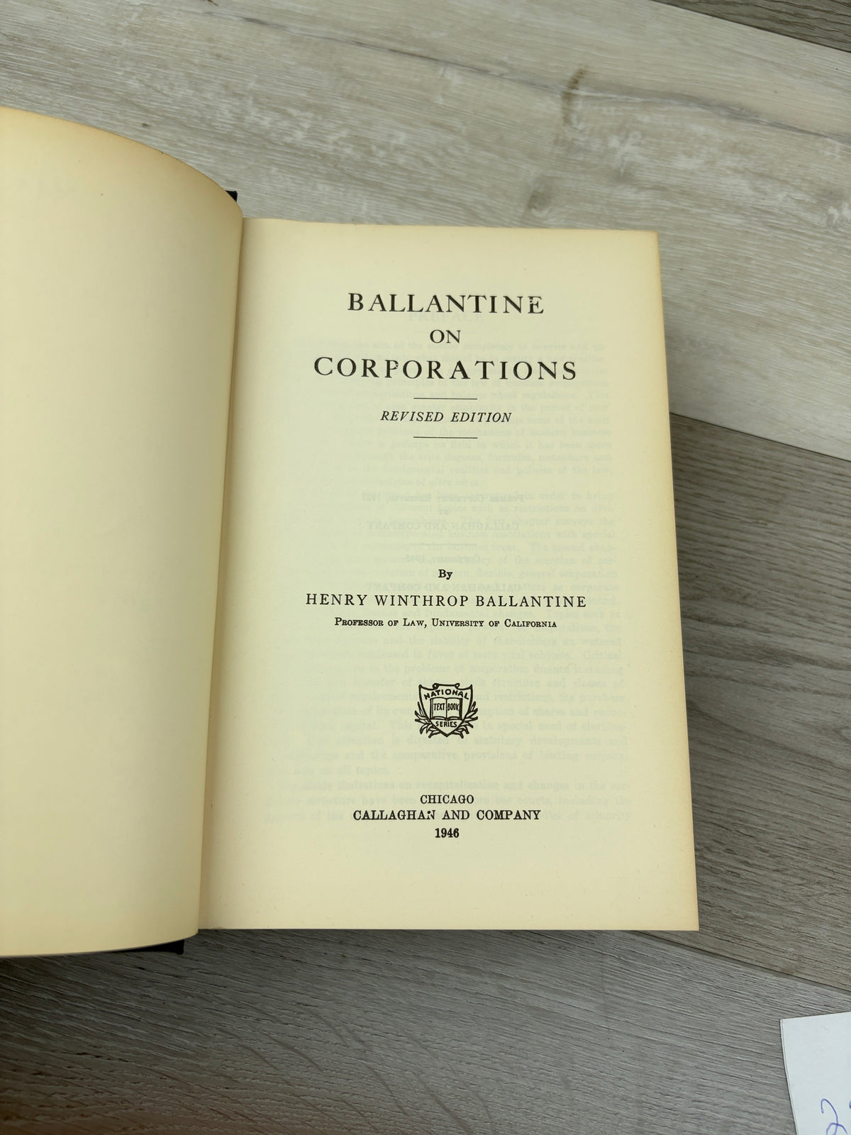 Ballantine on Corporations
