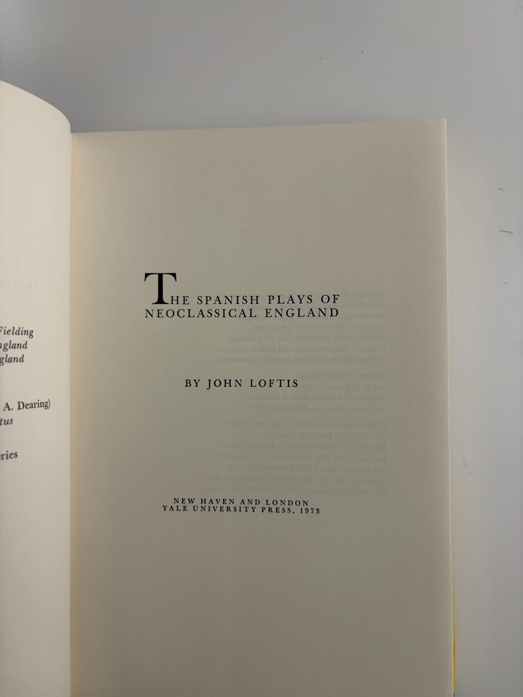 The Spanish Plays of Neoclassical England