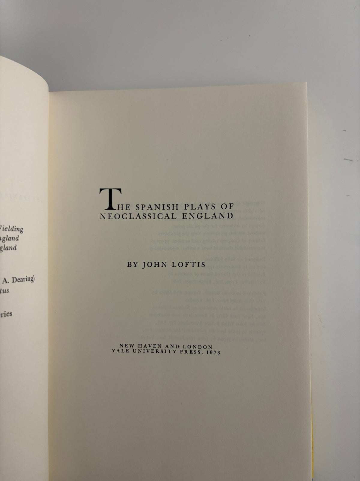The Spanish Plays of Neoclassical England