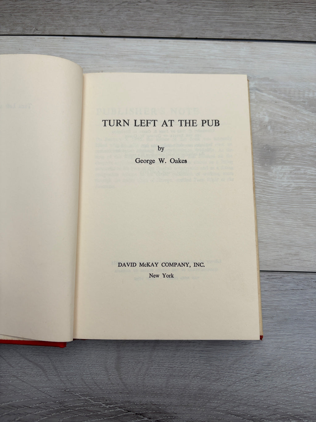 Turn Left at the Pub