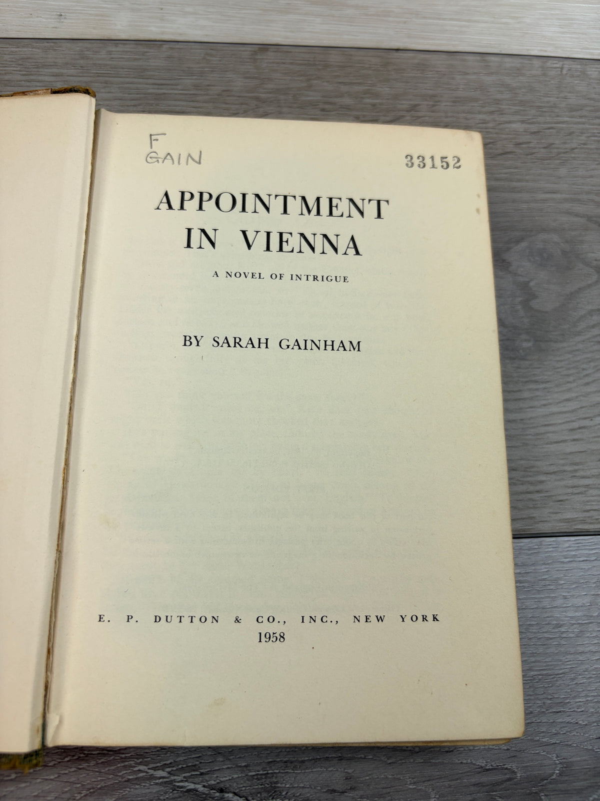 Appointment in Vienna: A Novel of Intrigue