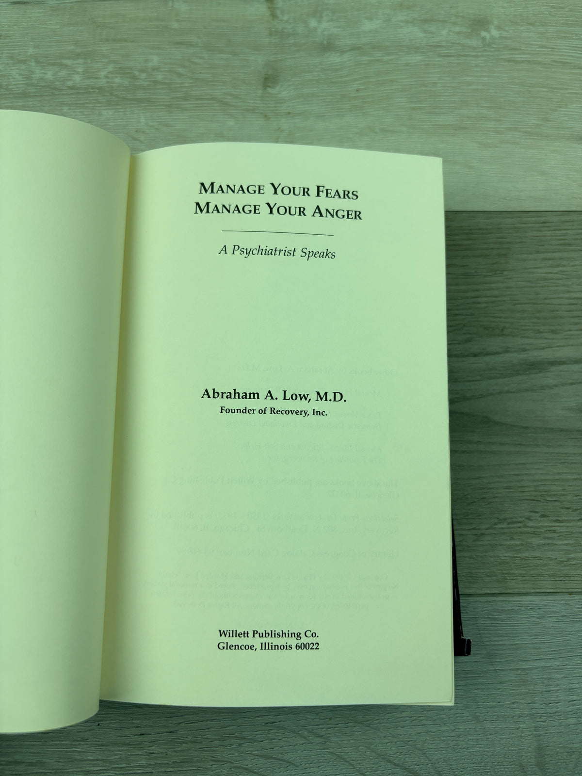 Manage Your Fears, Manage Your Anger: A Psychiatrist Speaks