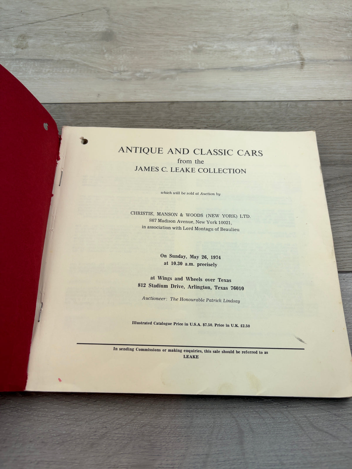 Antique and Classic Cars from the James C. Leake Collection