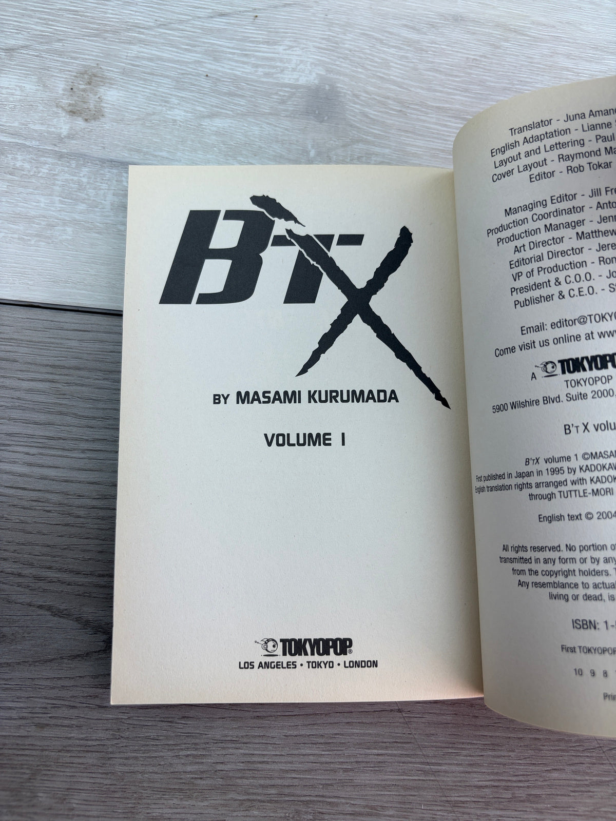 B'TX Volume 1 Manga