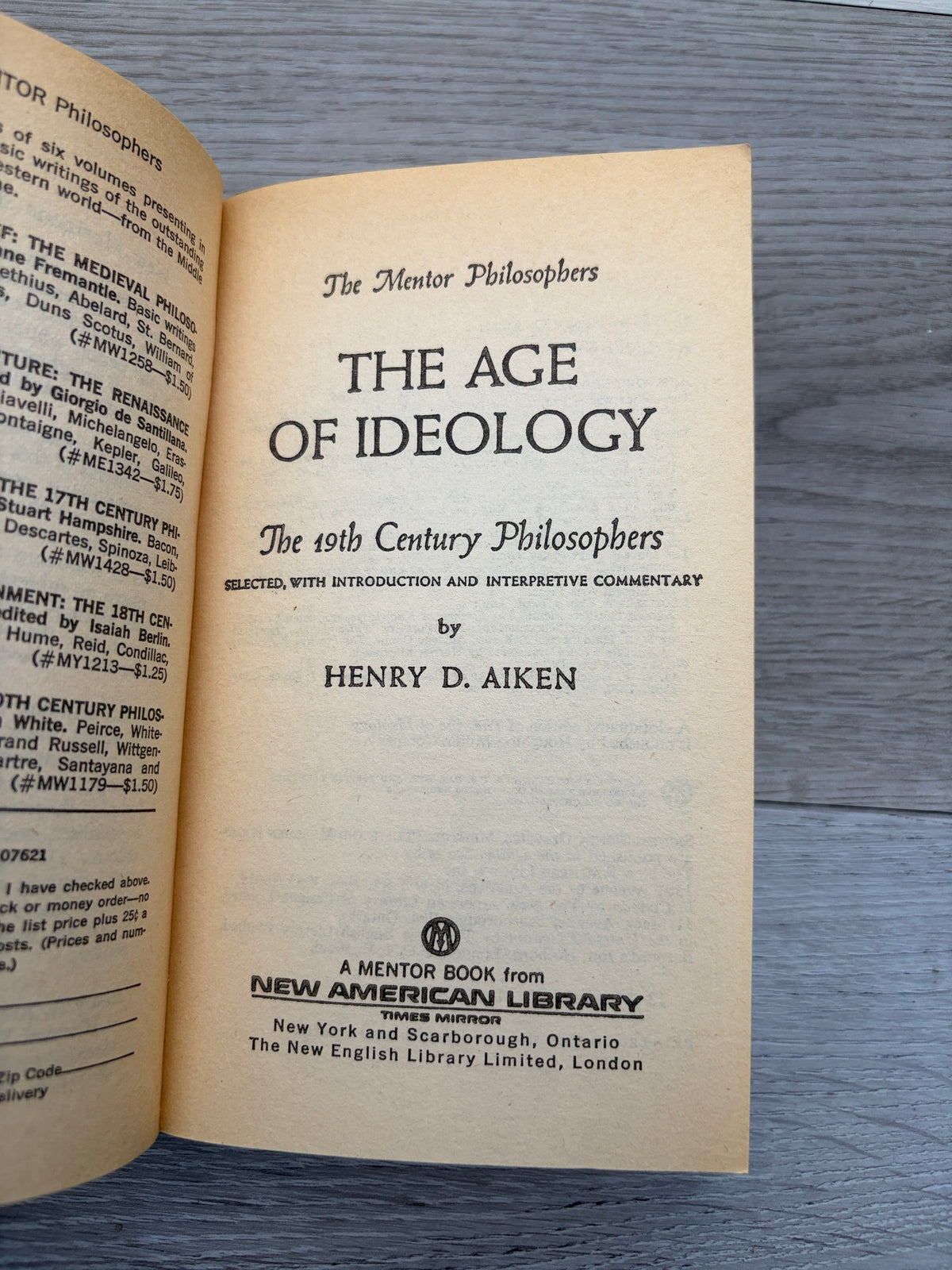The Age of Ideology: The 19th Century Philosophers