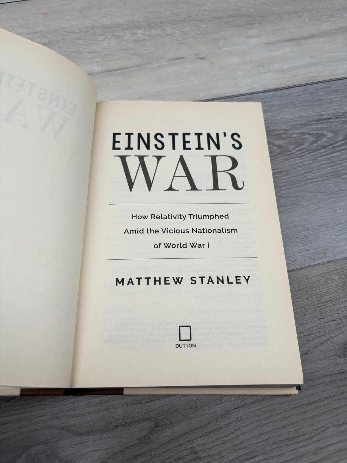 Einstein's War