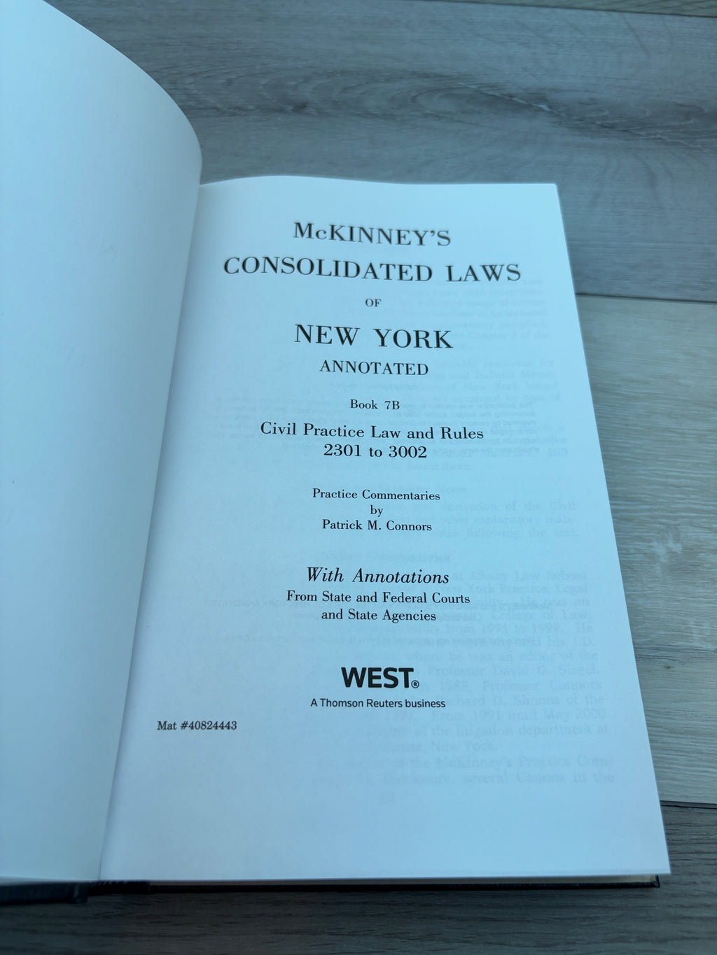 McKinney's Consolidated Laws of NY Annotated 7B