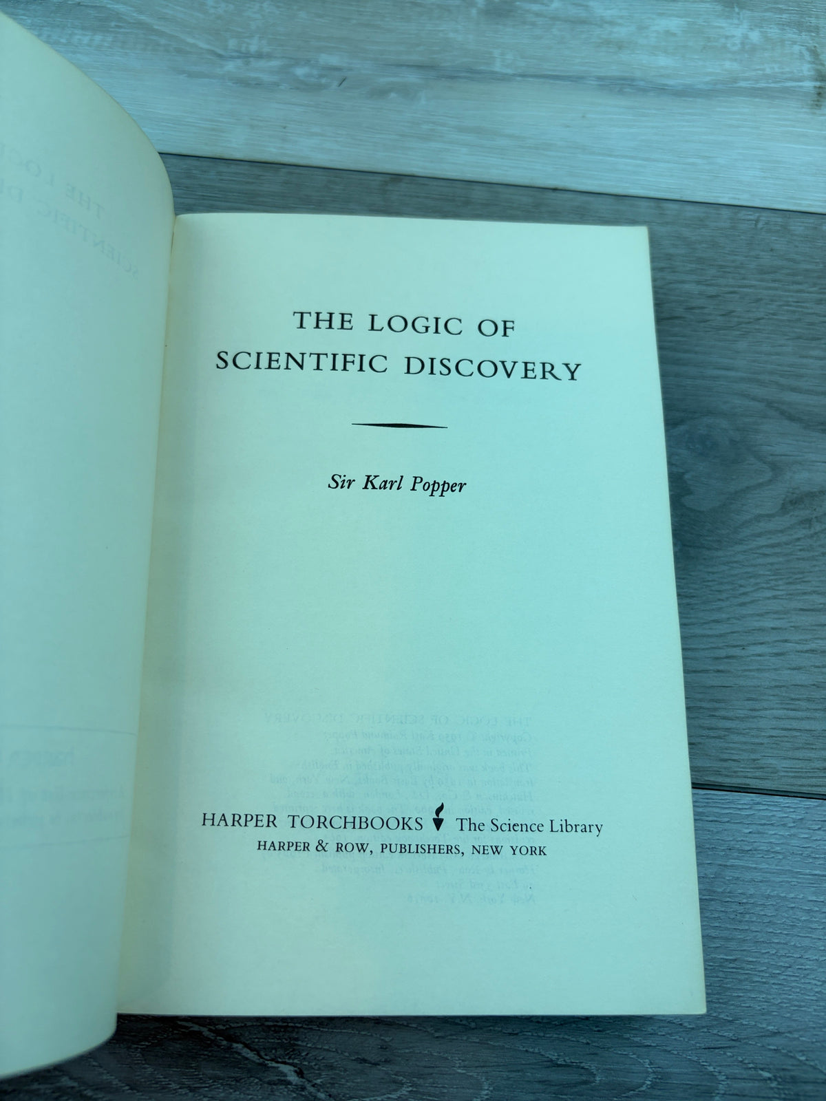 The Logic of Scientific Discovery