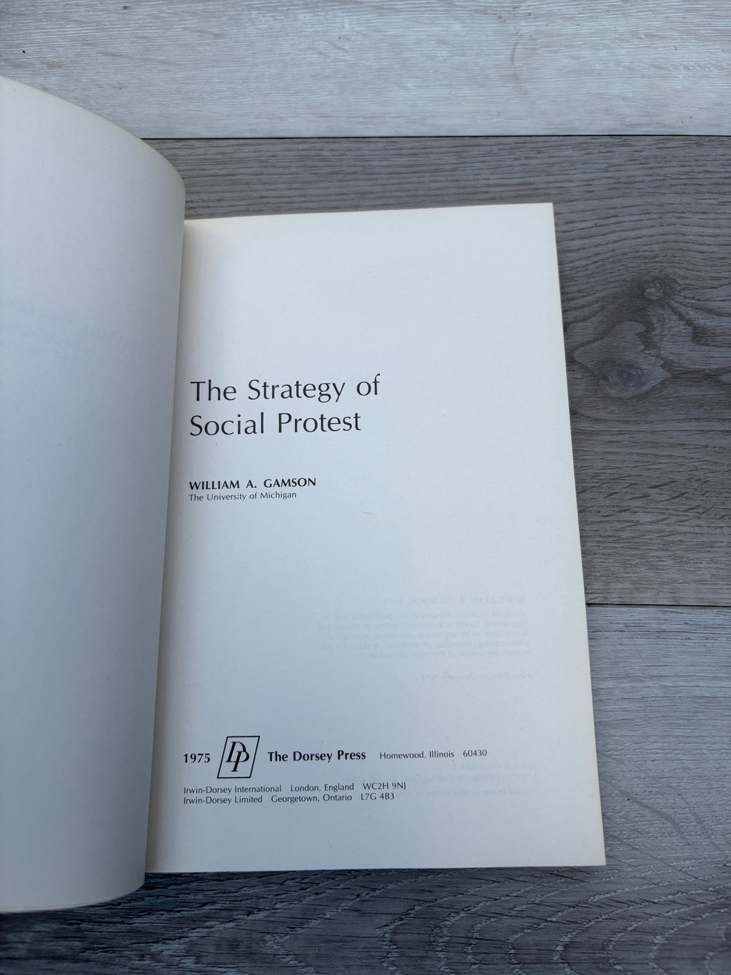 The Strategy of Social Protest