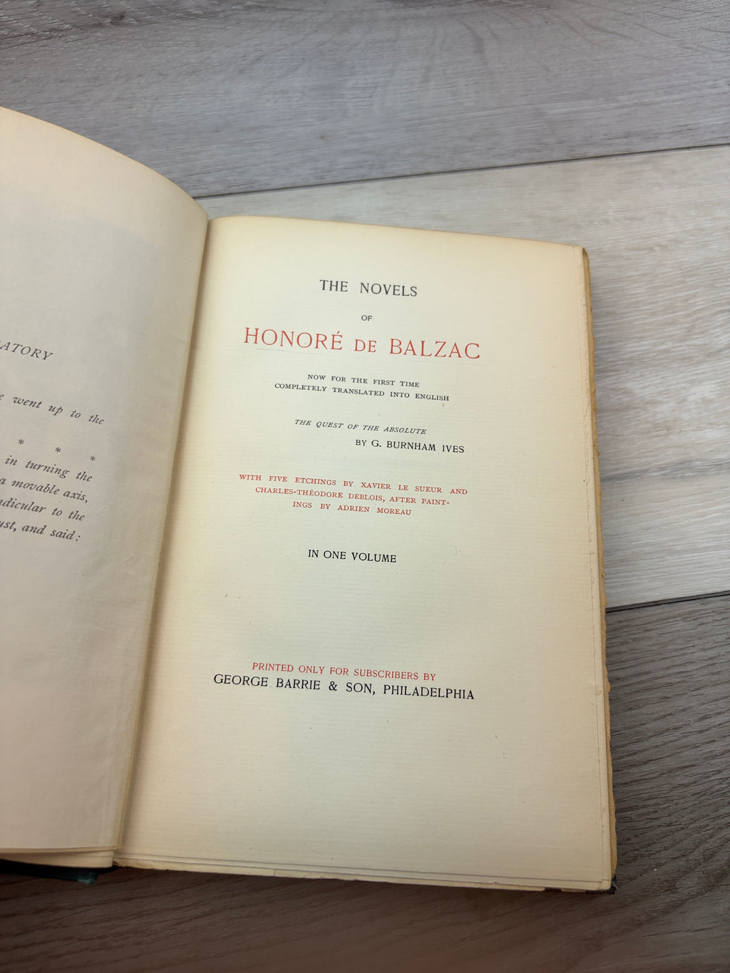 The Novels of Honoré de Balzac