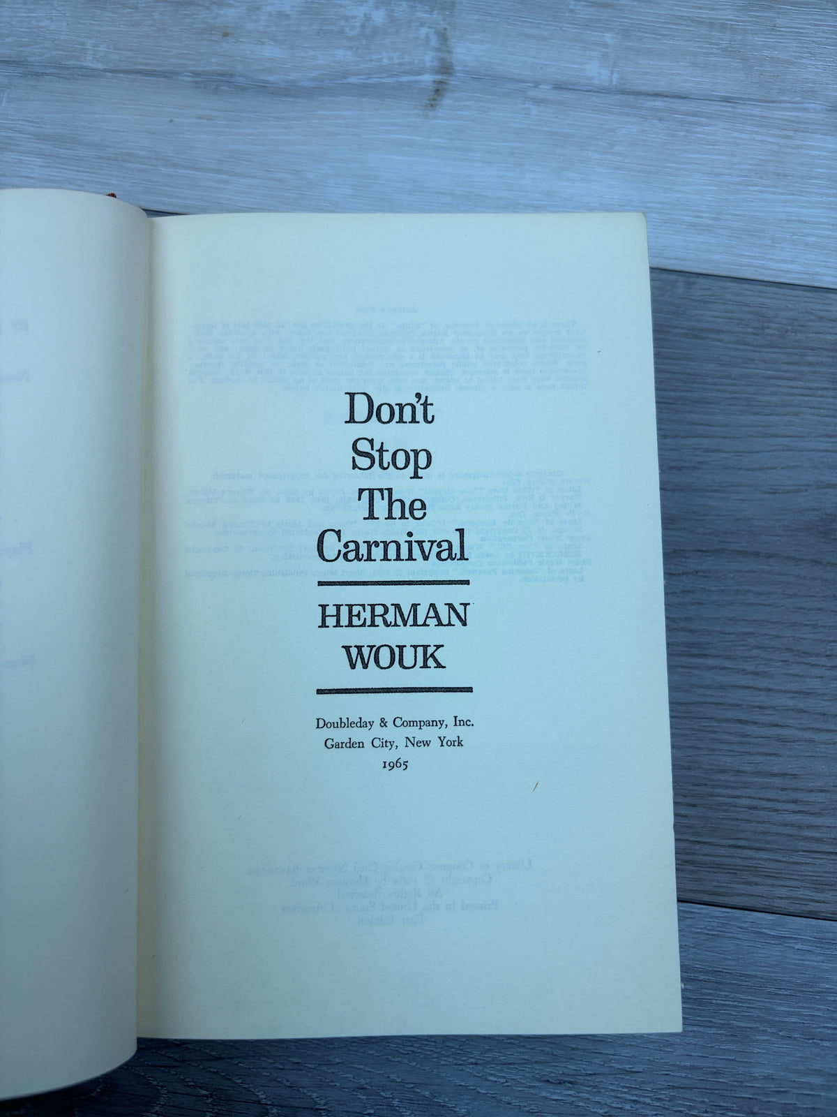Don't Stop the Carnival