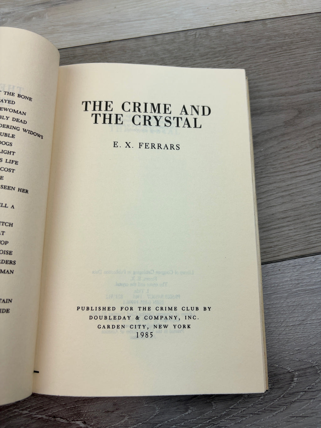 The Crime and the Crystal