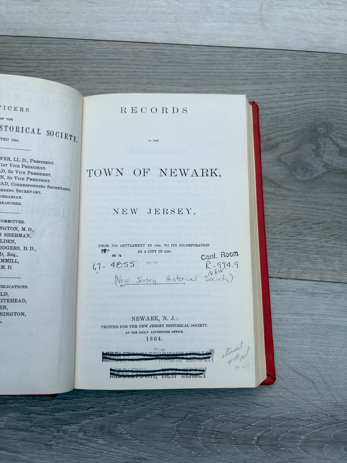 Records of The Town of Newark, New Jersey