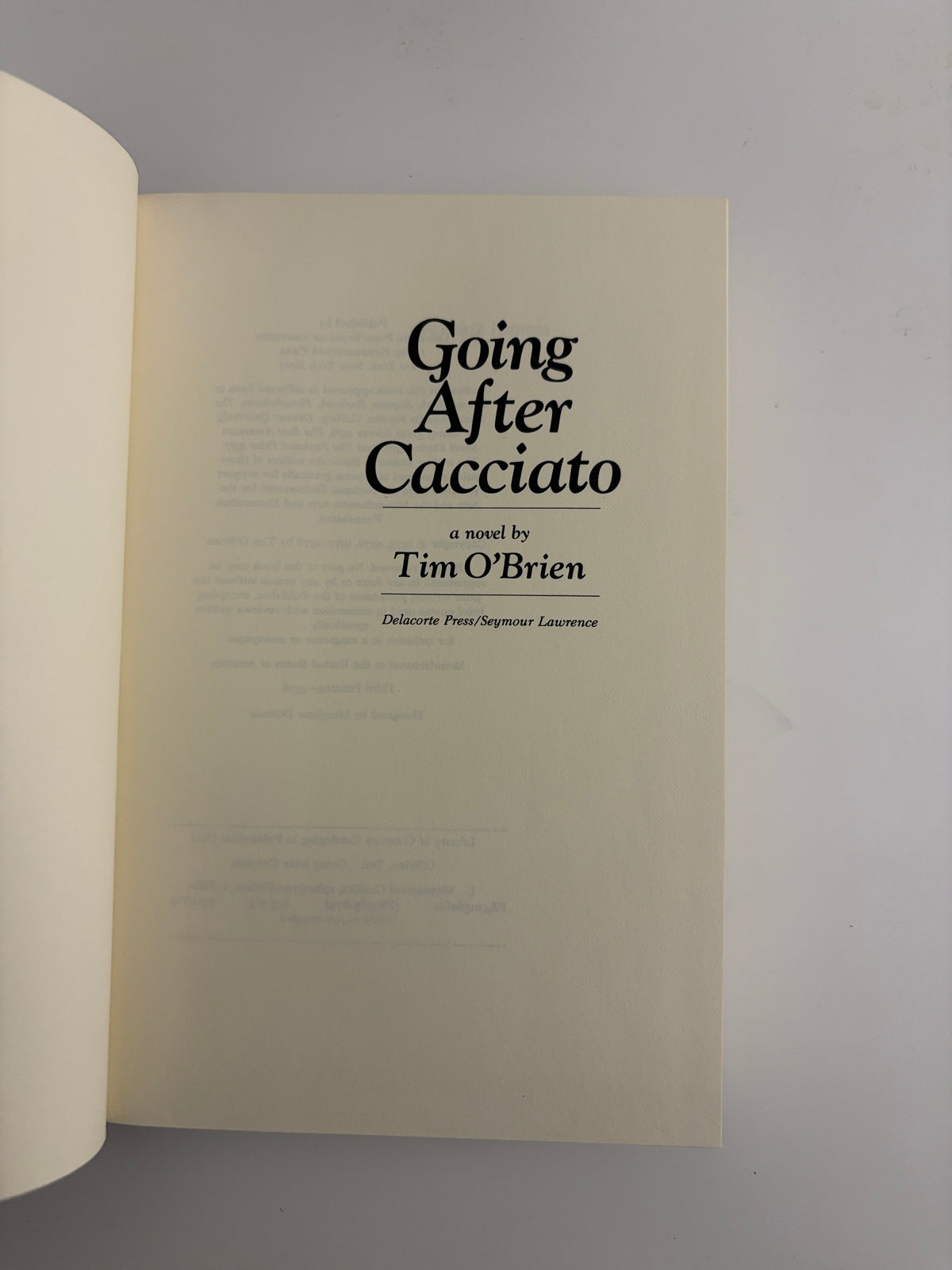 Going After Cacciato