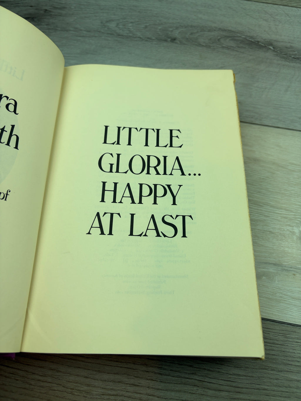 Little Gloria... Happy at Last