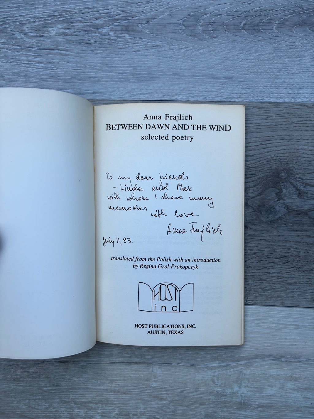 Between Dawn and the Wind: Selected Poetry